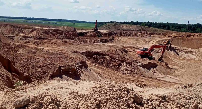 Разработка и рекультивация месторождения песчано-гравийного-валунного материала в Витебском районе