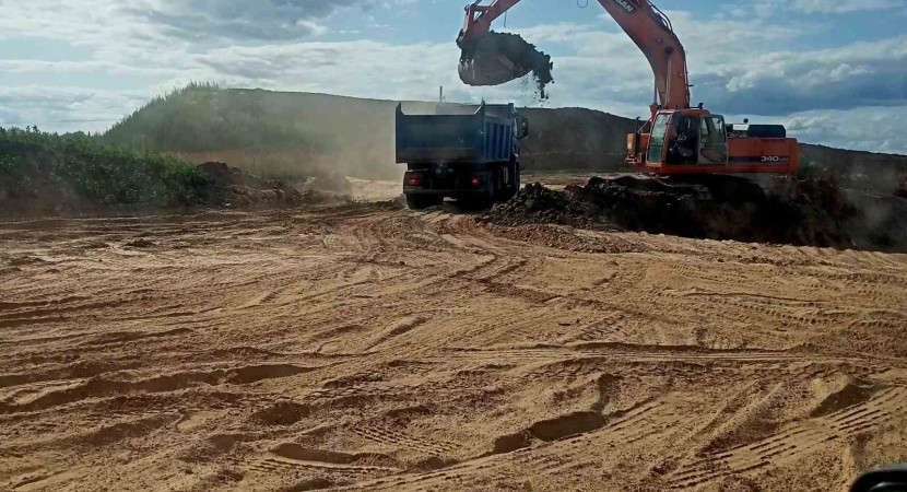 Разработка и рекультивация месторождения песчано-гравийного-валунного материала в Витебском районе
